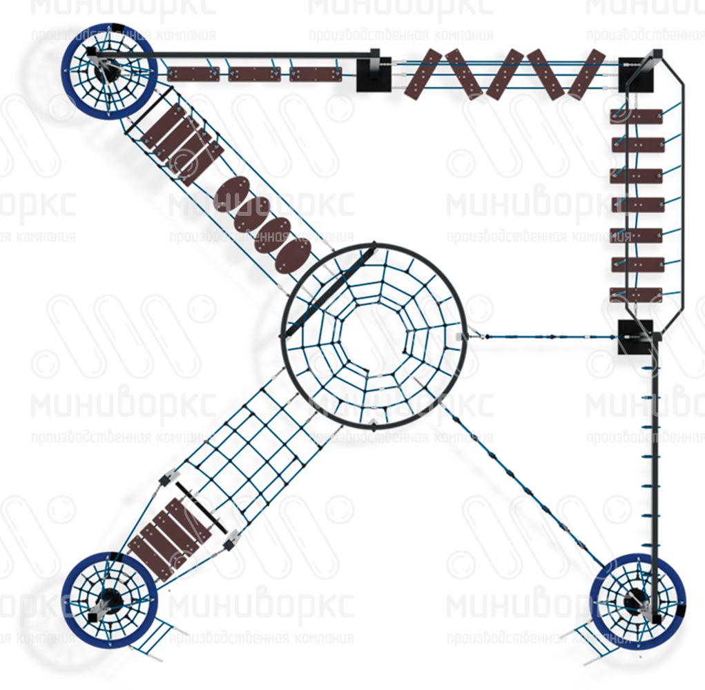 Канатные полосы препятствий – M-0005.20-3w | картинка 2