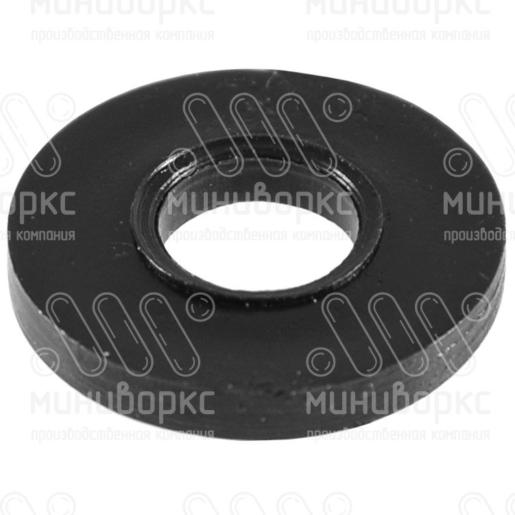 Шайба пластиковая круглая Ø8, наружный Ø20, высота 2.8 мм, цвет черный – ШБ8-20ЧЕ - 1