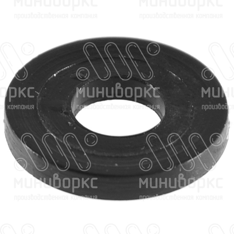 Шайба пластиковая круглая Ø8, наружный Ø20, высота 2.8 мм, цвет черный – ШБ8-20ЧЕ - 3