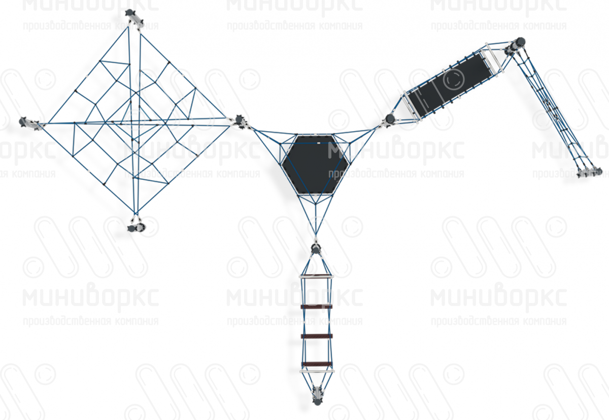 Канатные полосы препятствий – M-0004.20-1c | картинка 2