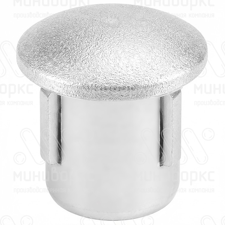Заглушка пластиковая круглая Ø10, декоративная, цвет хром – 10ДХУ - 1