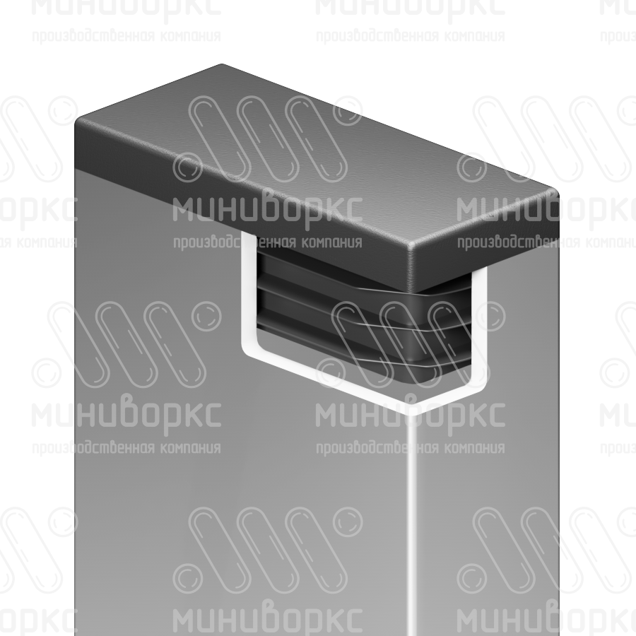 Прямоугольные заглушки для труб 90x20 – ILR90x20-GRIGIO | картинка 4