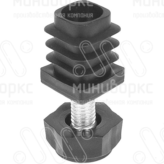 Комплекты квадратных заглушек с опорами 20x20 – 20-20M8.D22x35 | картинка 1